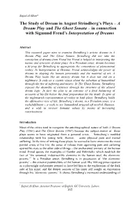 A Dream Play and the Ghost Sonata – in Connection with Sigmund Freud's