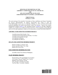 Assembly Committee on Ways and Means-February 21, 2019