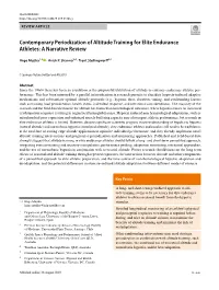 Contemporary Periodization of Altitude Training for Elite Endurance Athletes: a Narrative Review