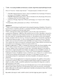 Forecasting Landslide Activations by a Genetic-Algorithms Based Hydrological Model Oreste G. Terranova1, Stefano Luigi