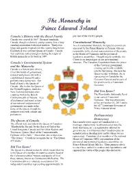 The Monarchy in Prince Edward Island