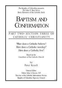 Baptism and Confirmation