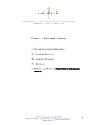 Elements – the Classical Orders