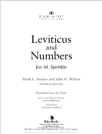 Leviticus Numbers