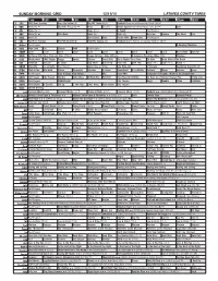 Sunday Morning Grid 12/13/15 Latimes.Com/Tv Times
