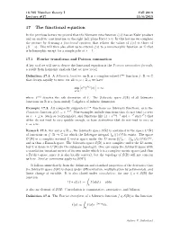 The Functional Equation