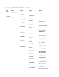 1 Appendix 3. Pacific Rim National Park Taxonomy Report