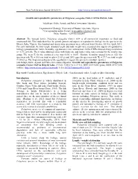 Growth and Reproductive Parameters of Polypterus Senegalus Cuvier 1829 in Eleiyele Lake