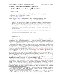 Solvable Two-Body Dirac Equation As a Potential Model of Light Mesons?