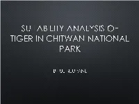 Suitability Analysis of Tiger in Chitwan National Park 12/26/2016 2 GPS DATA