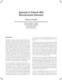Approach to Patients with Neuromuscular Disorders