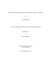 Getting 'Er Done: Cultural Planning and the Phantasmagoria of Public