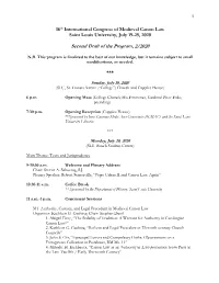 Second Draft of the Program, 2/2020