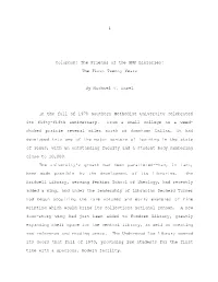1 Colophon: the Friends of the SMU Libraries: the First Twenty Years By