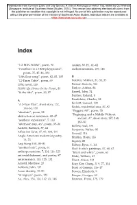 Common Lines and City Spaces: a Critical Anthology on Arthur