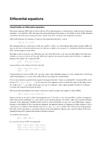 Differential Equations