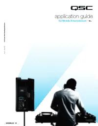 DJ/Mobile Entertainment QSC K.2 Series™ Application Guide