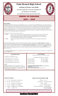 Paint Branch High School Academy of Science and Media