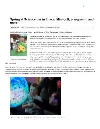 Spring at Sciencenter in Ithaca: Mini-Golf, Playground and More