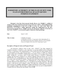 State Environmental Quality Review Findings Statement