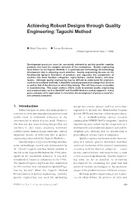 Taguchi Method