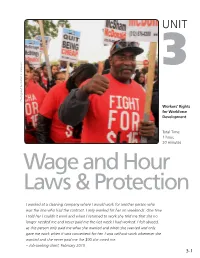 Workers' Rights for Workforce Development Total Time: 1 Hour, 30