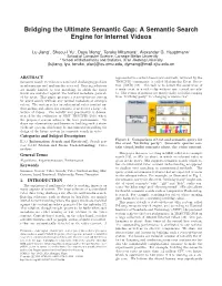 A Semantic Search Engine for Internet Videos