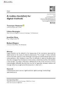 For Digital Methods