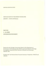 PART TWO 2. DC BERRI ITEM IDENTIFICATION SHEETS Prepared