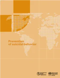 Prevention of Suicidal Behavior