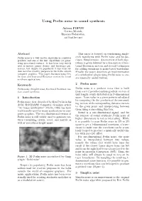 Using Perlin Noise in Sound Synthesis