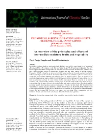 An Overview of the Principles and Effects of Intermediate Moisture