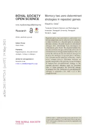 Arxiv:2011.06772V5 [Cs.GT] 19 May 2021