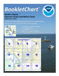 Bookletchart™ Harbor Charts – Clarence Strait and Behm Canal NOAA Chart 17423