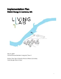 Implementation Plan District Energy in Lawrence, MA