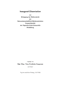 Inaugural-Dissertation