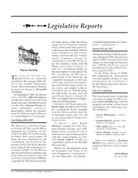 Legislative Reports