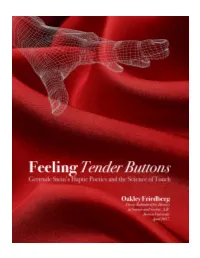 Tender Buttons Gertrude Stein’S Haptic Poetics and the Science of Touch