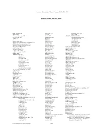2004Subject Index.Indd