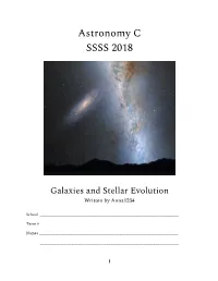 Astronomy C SSSS 2018