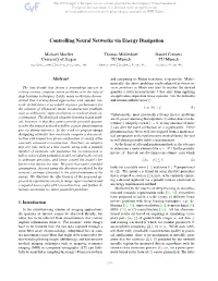Controlling Neural Networks Via Energy Dissipation