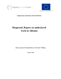 Diagnostic Report on Undeclared Work in Albania