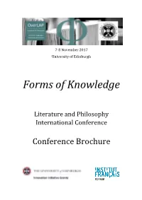 Forms of Knowledge Brochure