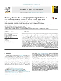 Modelling the Impact of Liner Shipping Network Perturbations on Container