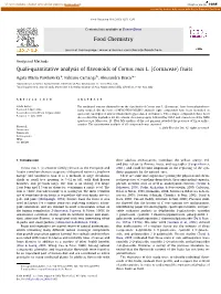 Quali-Quantitative Analysis of Flavonoids of Cornus Mas L