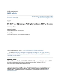 SA-REST and (S)Mashups: Adding Semantics to Restful Services