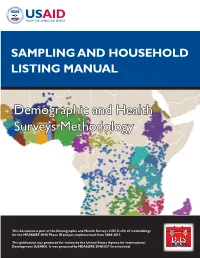 Sampling and Household Listing Manual [DHSM4]