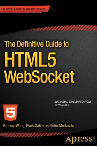 The Definitive Guide to HTML5 Websocket // Example Websocket Server