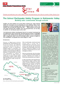 The School Earthquake Safety Program in Kathmandu Valley Building Safer Communities Through Schools