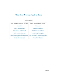 What Every Producer Needs to Know